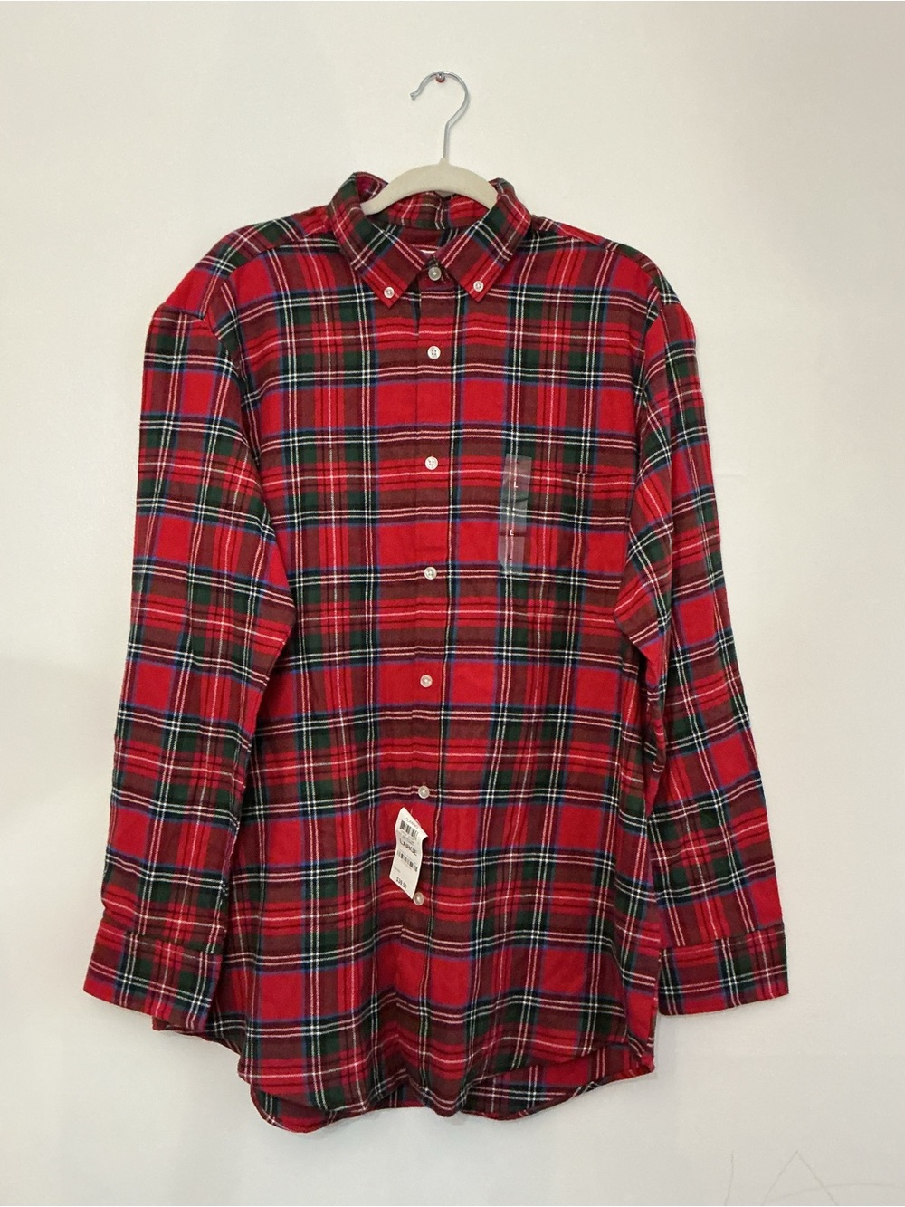 Club Room Red Plaid Button-Down Shirt